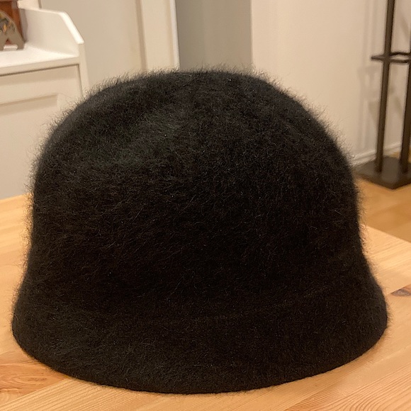 100% Wool Women’s Stylish Black Bucket Hat - Picture 1 of 2